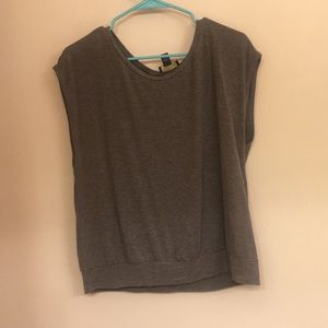 Forever 21 Grey open back Blouse.